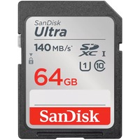 SanDisk Ultra 64 GB SDXC, Speicherkarte schwarz, UHS-I U1, Class 10