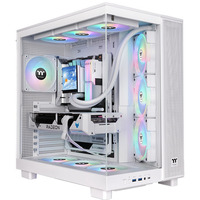 Thermaltake View 380 XL TG ARGB Snow White, Tower-Gehäuse weiß, Tempered Glass x 2