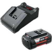 Bosch Heimwerken & Garten Starter-Set 36V (GBA 36V 4.0Ah + AL 36V-20) schwarz, 36V POWER FOR ALL, Akku + Ladegerät