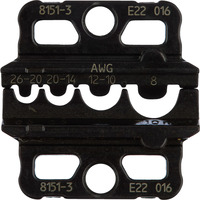 GEDORE Crimpeinsatz-Set für unisolierte Quetschverbinder (8151-3), Crimpzange für Presszange CrimpMax-Flex Professional 8151
