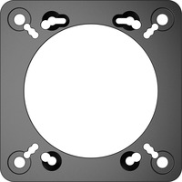 MOZA Multifunction Stalks Adapterplatte RS077 schwarz, für frühere MOZA-Wheelbases