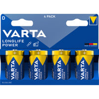VARTA Longlife Power Batterie LR20, D (Mono) 4 Stück