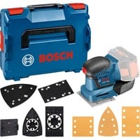Bosch Professional Akku-Schwingschleifer GSS 18V-10 Professional blau, ohne Akku und Ladegerät, in L-BOXX