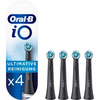 Braun Oral-B iO Ultimative Reinigung 4er, Aufsteckbürste schwarz, Frustfreie Verpackung