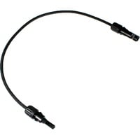  Solar Verlängerungskabel 6mm², Stecker - Buchse 0,5 Meter, 0% schwarz, 0% MWST