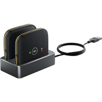 Yealink CPW65-DECT-Duo, Erweiterungsmikrofone schwarz, Kabelloses DECT-Erweiterungsmikrofon für CP965