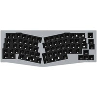Keychron Q8 Barebone ISO, Gaming-Tastatur grau, Alice Layout, Hot-Swap, Aluminiumrahmen, RGB