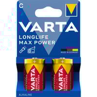 VARTA Longlife Max Power Batterie LR14, C (Baby) 2 Stück