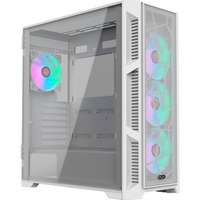 RAIJINTEK PONOS ULTRA WHITE MS4, Tower-Gehäuse weiß, Seitenteil aus Tempered Glass