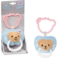 ZAPF Creation Schnuller für Babys BABY born mit Beißring und Clip Teddy-Design waschbar 