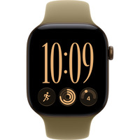 Apple Watch Series 12, Smartwatch bronze, Aluminium, 46 mm, Sportarmband Oliv M/L