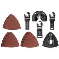 EINHELL Multi-Tool-Set für Holz, Metall, Kunststoff, 17-teilig, Schleifscheibe für Multifunktionswerkzeuge
