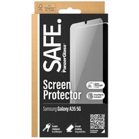 PanzerGlass SAFE Displayschutz Ultra-Wide Fit, Schutzfolie transparent, Samsung Galaxy A35 5G