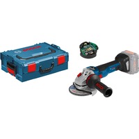 Bosch Akku-Winkelschleifer GWS 18V-10 SC Professional blau/schwarz, ohne Akku und Ladegerät, Bluetooth Modul, in L-BOXX