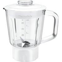 Bosch Home Mixeraufsatz MUZ45MX1, Glas weiß/transparent, 0,8 Liter, für Küchenmaschine MUM Serie 2, MUM Serie 4, MUM4, MUM5