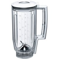 Bosch Home Mixeraufsatz MUZ5MX1, Kunststoff weiß/transparent, 1,25 Liter, für Küchenmaschine MUM Serie 2, MUM Serie 4, MUM5