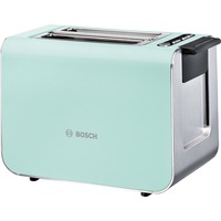Bosch Kompakt-Toaster Styline TAT8612 türkis/silber, 860 Watt, für 2 Scheiben Toast