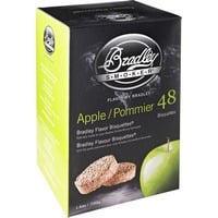 Bradley Apfel Bisquetten, 48 Stück, Räucherholz für Bradley Smoker
