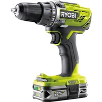 Ryobi ONE+ Akku-Bohrschrauber R18DD3-215S, 18Volt grün/schwarz, 2x Li-Ionen Akku 1,5Ah