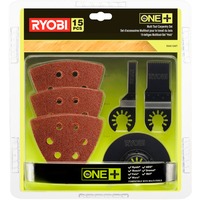 Ryobi Schleif- und Sägeblatt-Set RAK15MT, 15-teilig, für Multitool, Sägeblatt-Satz