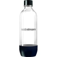 SodaStream PET-Flasche 1 Liter, Trinkflasche transparent/schwarz