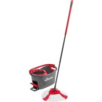 Vileda Wischmop Turbo EasyWring & Clean Box, Bodenwischer schwarz/rot