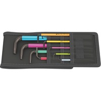 Wera Winkelschraubendreher-Satz 950/9 HexPlus Multicolour Imperial 1 schwarz, 9-teilig, zöllig, mit Falttasche