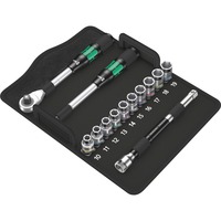 Wera Zyklop Hybrid-Knarrensatz 8006 SC 1, Werkzeug-Set mit Umschaltknarre, 1/2"