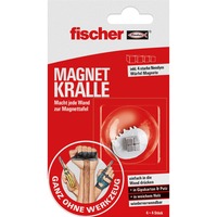 fischer GOW Magnetkralle silber, 4 Stück