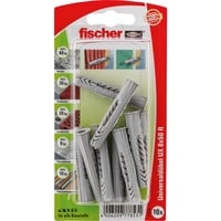 fischer Universaldübel UX 8x50 R hellgrau, 10 Stück