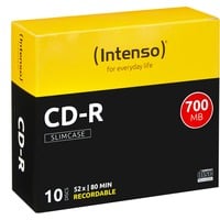 Intenso CD-R 700 MB, CD-Rohlinge 52fach, 10 Stück