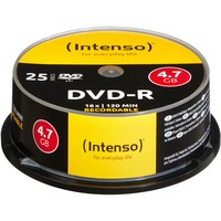 Intenso DVD-R 4,7 GB, DVD-Rohlinge 16fach, 25 Stück