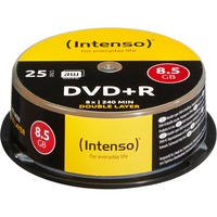 Intenso DVD+R DL 8,5 GB, DVD-Rohlinge 8fach, 25 Stück