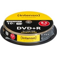 Intenso DVD+R DL 8,5 GB, DVD-Rohlinge 8fach, 10 Stück, bedruckbar