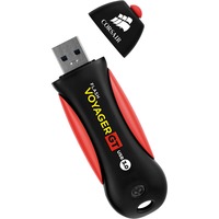 Corsair Flash Voyager GT 256 GB, USB-Stick schwarz/rot, USB-A 3.2 Gen 1
