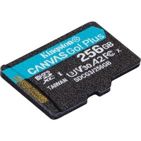 Kingston Canvas Go! Plus 256 GB microSDXC, Speicherkarte schwarz, UHS-I U3, Class 10, V30, A2