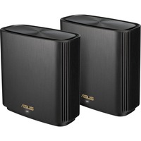 ASUS ZenWiFi AX (XT8) 2er Set, Mobile WLAN-Router schwarz, Set aus zwei Geräten