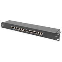 Digitus DN-91616S-B, Patchpanel schwarz, 19", Cat.6