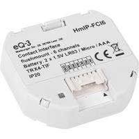 Homematic IP Kontakt-Schnittstelle Unterputz – 6-fach (HmIP-FCI6), Relais weiß