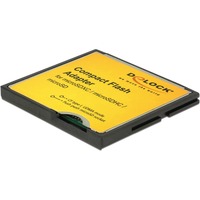 DeLOCK Adapter CF I zu micro SDHC, Kartenleser schwarz/gelb