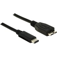 DeLOCK USB 3.2 Gen 2 Kabel, USB-C Stecker > Micro-USB Stecker schwarz, 1 Meter