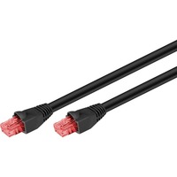 goobay CAT.6 Outdoor-Patchkabel U/UTP schwarz, 40 Meter