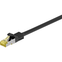 goobay Patchkabel RJ-45 SFTP, mit Cat 7 Rohkabel schwarz, 3 Meter, 500 MHz