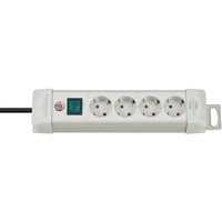 Brennenstuhl Premium-Line Steckdosenleiste 4-fach hellgrau, 1,8 Meter