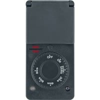 Brennenstuhl Zeitschaltuhr mit Dämmerungssensor DDT IP 44 anthrazit