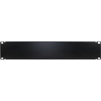 Inter-Tech IPC 19" Blindplatte, Abdeckung schwarz, 2HE, geschraubt