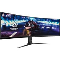 ASUS ROG Strix XG49VQ, Gaming-Monitor 124 cm (49 Zoll), schwarz, UWFHD, VA, Curved, AMD Free-Sync Premium Pro, 144Hz Panel