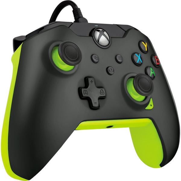 Pdp wired controller electric black gamepad schwarz neon gr n f r
