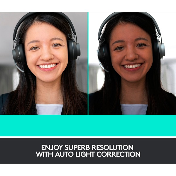 Logitech BRIO Stream, Webcam schwarz, USB, 4K