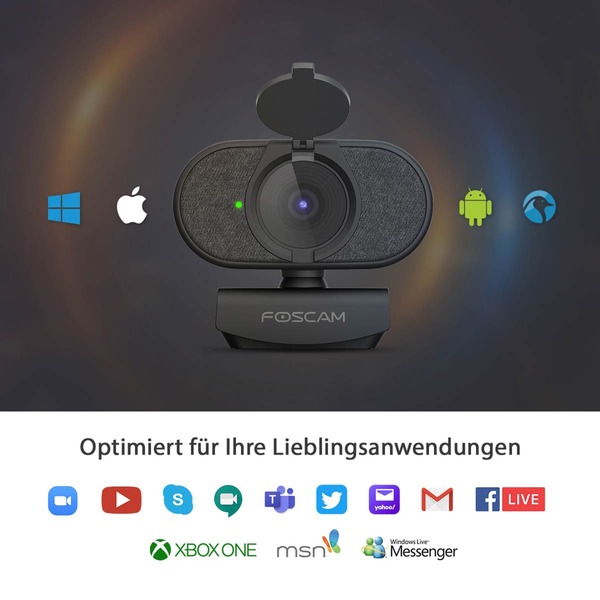 Foscam W25, Webcam schwarz